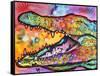 Croc-Dean Russo-Framed Stretched Canvas