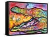 Croc-Dean Russo-Framed Stretched Canvas