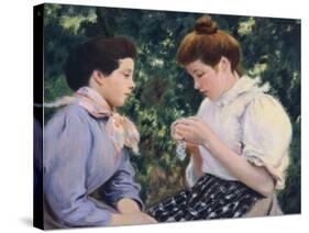 Crochet Lesson-Federico Zandomeneghi-Stretched Canvas