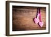 Crochet Lovely Hearts-oksix-Framed Art Print