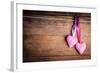 Crochet Lovely Hearts-oksix-Framed Art Print