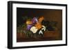 Crocii and Snowdrops on a Marble Ledge-Johan Laurentz Jensen-Framed Giclee Print