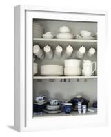 Crockery on Shelves-Sara Danielsson-Framed Photographic Print