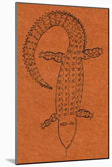 Crocodile, 2006-Julie Nicholls-Mounted Giclee Print