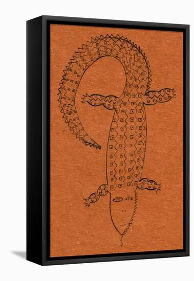 Crocodile, 2006-Julie Nicholls-Framed Stretched Canvas