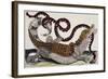 Crocodile and Snake-Maria Sibylla Merian-Framed Giclee Print