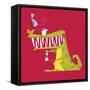 Crocodile brushing his teeth-Harry Briggs-Framed Stretched Canvas