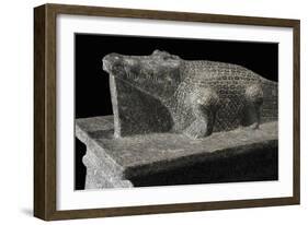 Crocodile, Granite Statue, Detail, New Kingdom-null-Framed Giclee Print
