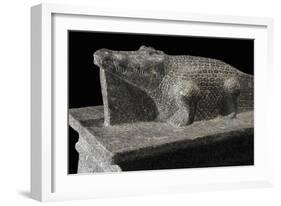 Crocodile, Granite Statue, Detail, New Kingdom-null-Framed Giclee Print