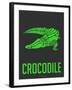 Crocodile Green-NaxArt-Framed Art Print