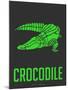 Crocodile Green-NaxArt-Mounted Art Print