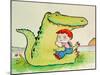 Crocodile Hug, or Best Friends-Maylee Christie-Mounted Giclee Print