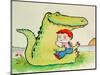 Crocodile Hug, or Best Friends-Maylee Christie-Mounted Premium Giclee Print