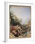 Crocodile Hunt-Francois Boucher-Framed Giclee Print