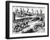 Crocodile Hunting in Florida-null-Framed Giclee Print