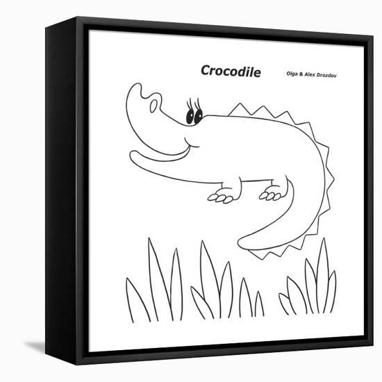 Crocodile-Olga And Alexey Drozdov-Framed Stretched Canvas