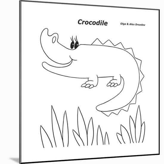 Crocodile-Olga And Alexey Drozdov-Mounted Giclee Print