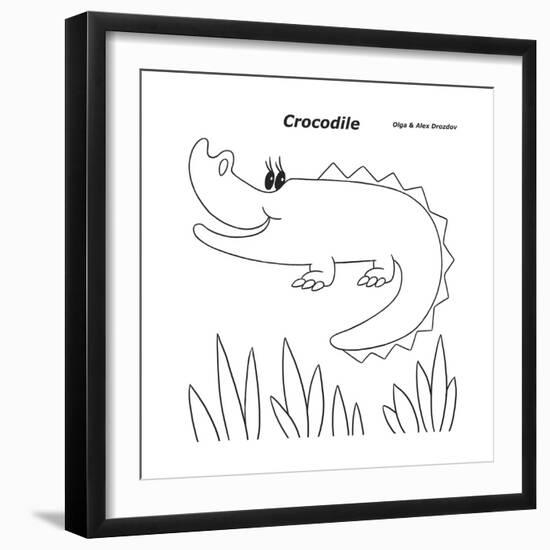 Crocodile-Olga And Alexey Drozdov-Framed Premium Giclee Print