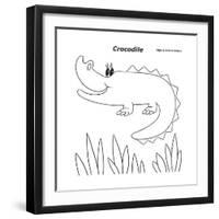 Crocodile-Olga And Alexey Drozdov-Framed Premium Giclee Print