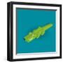 Crocodile-Bo Virkelyst Jensen-Framed Art Print