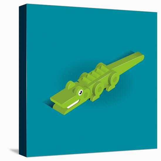 Crocodile-Bo Virkelyst Jensen-Stretched Canvas