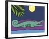 Crocodile-Denny Driver-Framed Giclee Print