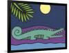 Crocodile-Denny Driver-Framed Giclee Print