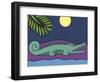 Crocodile-Denny Driver-Framed Giclee Print