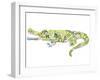 Crocodile-Louise Tate-Framed Giclee Print