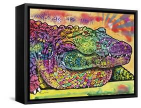 Crocodile-Dean Russo-Framed Stretched Canvas