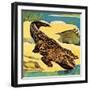 Crocodile-English School-Framed Giclee Print