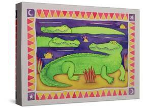 Crocodiles-Cathy Baxter-Stretched Canvas