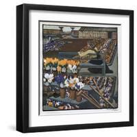 Crocus Garden 1904-R M Eissler-Framed Art Print