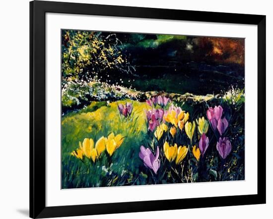 Crocusses-Pol Ledent-Framed Art Print