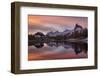 Croda da Lago, Cortina d'Ampezzo, Belluno, Veneto, Italy. Palmieri refuge-ClickAlps-Framed Photographic Print