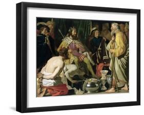 Croesus and Solon, 1624-Gerrit van Honthorst-Framed Giclee Print