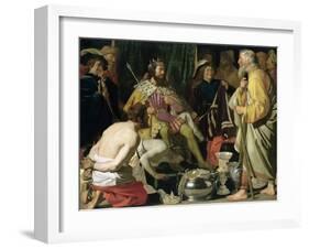 Croesus and Solon, 1624-Gerrit van Honthorst-Framed Giclee Print