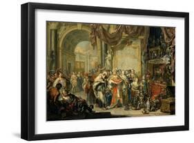 Croesus and Solon-Johann Georg Platzer-Framed Giclee Print