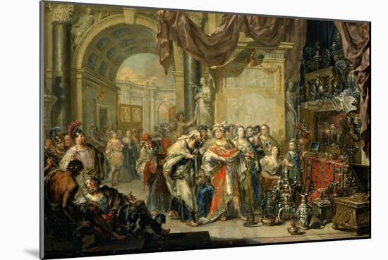 Croesus and Solon-Johann Georg Platzer-Mounted Giclee Print