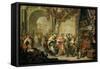 Croesus and Solon-Johann Georg Platzer-Framed Stretched Canvas