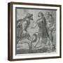 Croesus, King of Lydia, Is Saved from Death by the Voice of His Deaf and Dumb Son-Charles Edmund Brock-Framed Giclee Print