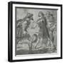 Croesus, King of Lydia, Is Saved from Death by the Voice of His Deaf and Dumb Son-Charles Edmund Brock-Framed Giclee Print