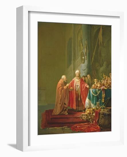 Croesus Showing His Riches to Solon-Willem de Poorter-Framed Giclee Print