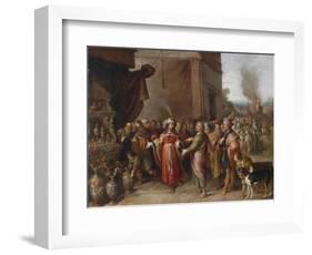 Croesus Showing Solon His Treasures-Frans Francken the Younger-Framed Giclee Print