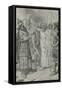 Croesus Stands in the Shadow of Death-Charles Edmund Brock-Framed Stretched Canvas