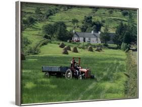 Croft with Hay Cocks and Tractor, Glengesh, County Donegal, Eire (Republic of Ireland)-Duncan Maxwell-Framed Photographic Print