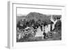 Crofters' Houses, Stornoway, Lewis, Western Isles, Scotland, 1924-1926-Valentine & Sons-Framed Giclee Print