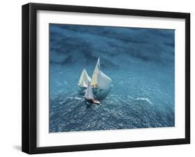 Croisement Bleu-Marc Pelissier-Framed Giclee Print