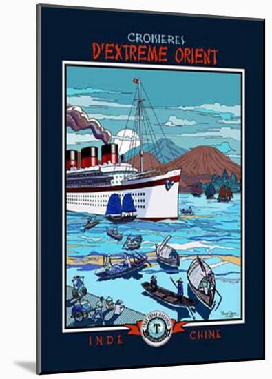 Croisieres d'Extreme Orient-Bruno Pozzo-Mounted Art Print