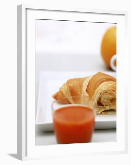 Croissant and Carrot Juice-Brigitte Sporrer-Framed Photographic Print